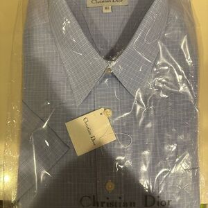 Christian Dior Button Down Short Sleeve Dress Shirt